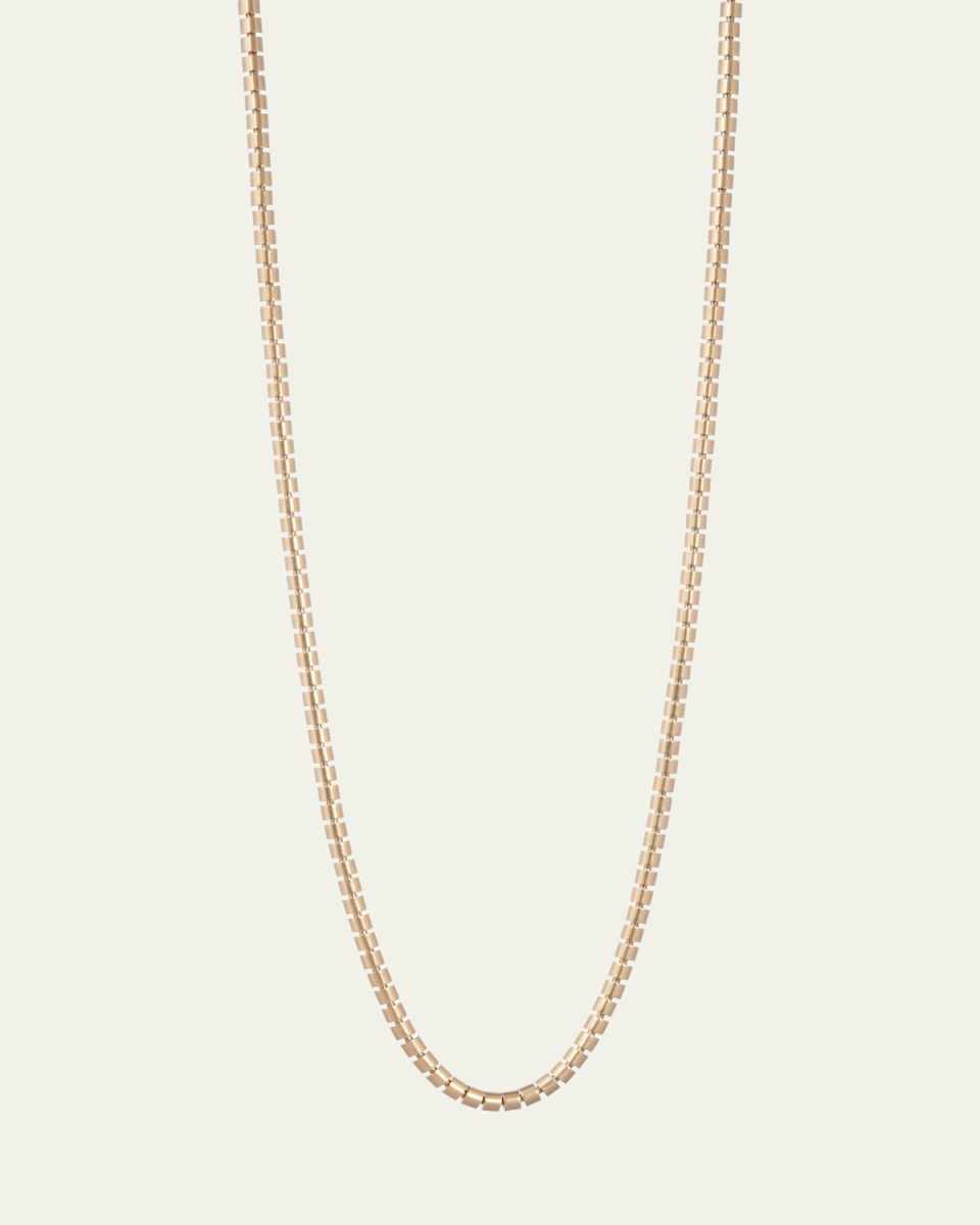 Ophelia 18K Yellow Gold Narrow Necklace, 36"L